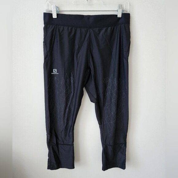 SALOMON | Fast Wing Tights Leggings Black Sz XL - Picture 1 of 6